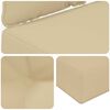 vidaXL Coussin de canap&eacute; d'ext&eacute;rieur 3 pcs Beige Polyester