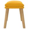 vidaXL Repose-pied Jaune moutarde 45x29,5x35 cm Velours