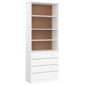 vidaXL Biblioth&egrave;que tiroirs ALTA blanc 77x35x186,5cm bois massif pin