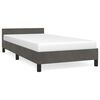 vidaXL Cadre de lit sans matelas gris fonc&eacute; 90x190 cm velours