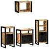 vidaXL Ensemble de mobilier de salle de bain avec tiroir 4 pcs