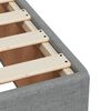 vidaXL Sommier &agrave; lattes de lit avec matelas Gris clair 200x200cm Tissu