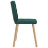 vidaXL Chaises &agrave; manger lot de 6 vert fonc&eacute; tissu
