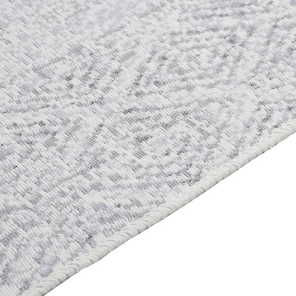 vidaXL Tapis Gris clair 80x150 cm Coton