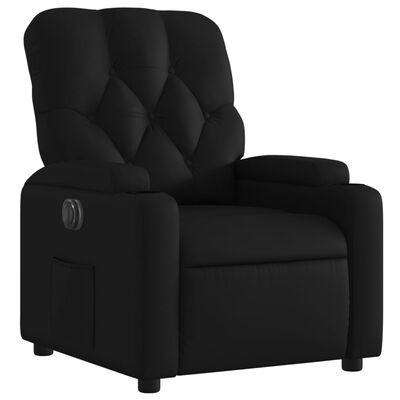 vidaXL Fauteuil inclinable électrique Noir Similicuir