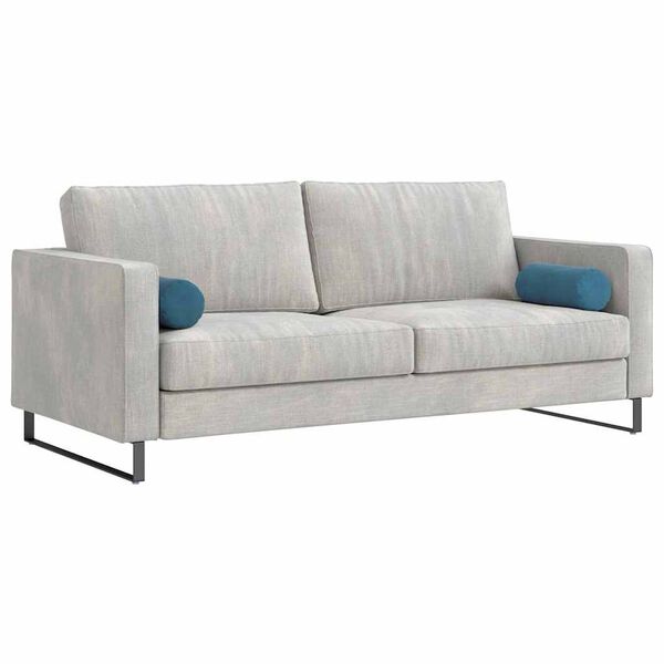 vidaXL Coussins d'accent 2 pcs Bleu &Oslash; 15 x 40 cm