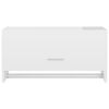vidaXL Garde-robe blanc brillant 70x32,5x35 cm bois d'ingénierie