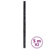 vidaXL Autocollants auto-adh&eacute;sifs pour meuble noir marbr&eacute; 90x500cm PVC