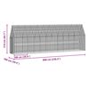 vidaXL Cage &agrave; poules 2 pcs Argent&eacute; 600 x 100 x 210 cm Acier galvanis&eacute;
