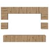 vidaXL Ensemble meuble TV 8 pcs Ch&ecirc;ne artisanal Bois d'ing&eacute;nierie