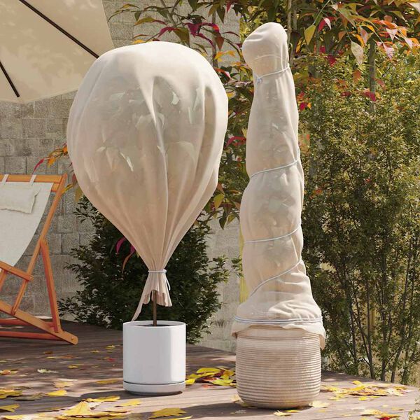 vidaXL Fleece de protection des plantes contre le gel Beige 20 x 3,2 m