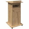 vidaXL Podium Ch&ecirc;ne artisanal Bois d'ing&eacute;nierie 55 x 55 x 107 cm