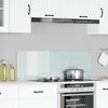 vidaXL Protection de cuisine Blanc 120 x 40 cm verre tremp&eacute;