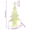 vidaXL Sapin de No&euml;l avec 240 LED Blanc chaud 181 cm PET