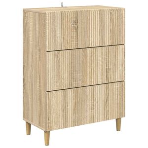 vidaXL Armoire &agrave; tiroirs Ch&ecirc;ne Sonoma 66 x 34,5 x 90 cm