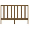vidaXL T&ecirc;te de lit Marron miel 126x4x100 cm Bois massif de pin
