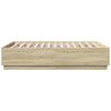 vidaXL Cadre de lit sans matelas ch&ecirc;ne sonoma 140x190 cm