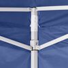 vidaXL Tente pliable avec 4 parois Bleu 3 x 3 m