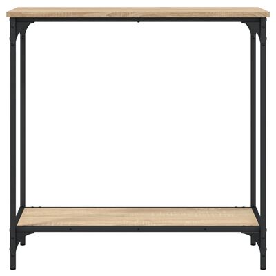 vidaXL Table console chêne sonoma 75x30,5x75 cm bois d'ingénierie