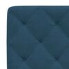 vidaXL Lit avec matelas bleu 100x200 cm velours