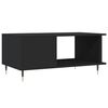 vidaXL Table basse noir 90x50x40 cm bois d'ing&eacute;nierie