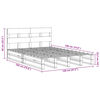 vidaXL Cadre de lit sans matelas cire marron 120x190cm bois pin massif