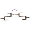 vidaXL Étagère murale chêne marron 104x15x49 cm bois d'ingénierie