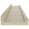 vidaXL &Eacute;tag&egrave;res murales 4 pcs ch&ecirc;ne sonoma 60x9x3 cm