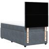 vidaXL Sommier &agrave; lattes de lit et matelas Gris fonc&eacute; 90x190 cm Velours