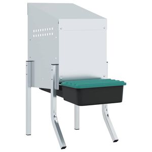 vidaXL Nichoir &agrave; poules1 compartiment avec pieds en acier galvanis&eacute;