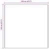 vidaXL Tapis Shaggy Anti-d&eacute;rapant Cr&egrave;me 120 x 120 cm PP