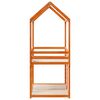 vidaXL Lit superpos&eacute; sans matelas cire marron 90x200 cm pin massif