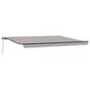 vidaXL Auvent r&eacute;tractable Gris clair 450 &times; 350 cm