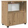 vidaXL Cabinet de salle de bain Ch&ecirc;ne artisanal 61 x 35 x 64 cm