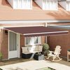 vidaXL Auvent r&eacute;tractable automatique marron 400x300 cm