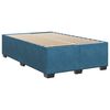 vidaXL Sommier &agrave; lattes de lit et matelas Bleu fonc&eacute; 120x200cm Velours