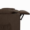 vidaXL Fauteuil inclinable Marron fonc&eacute; Tissu