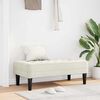 vidaXL banc avec coussin Cr&egrave;me 113 x 57 x 39 cm Velours