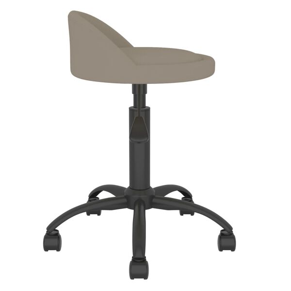 vidaXL Chaises &agrave; manger pivotantes lot de 4 Gris clair Velours