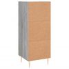 vidaXL Buffet Sonoma gris 34,5x34x90 cm Bois d'ing&eacute;nierie