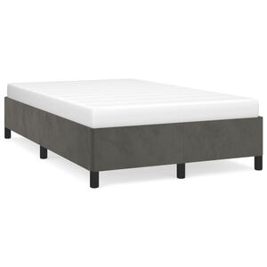 vidaXL Cadre de lit sans matelas gris fonc&eacute; 120x200 cm velours