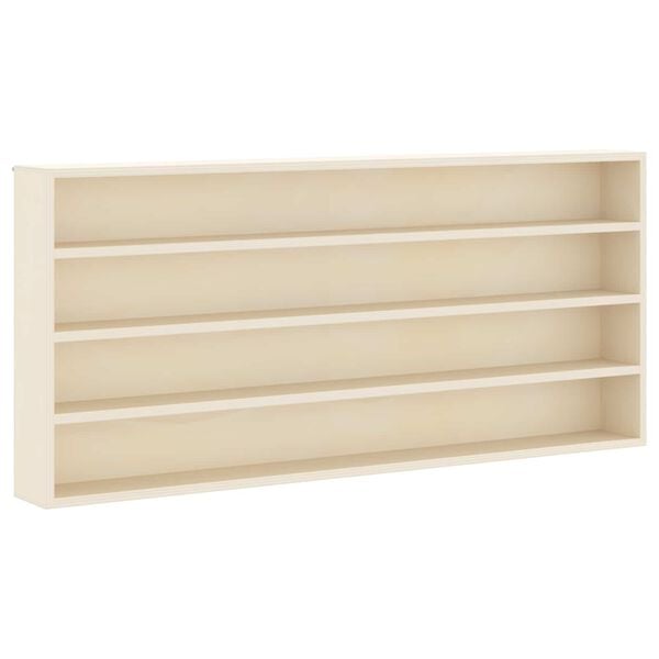 vidaXL Vitrine Murale Beige 80 x 8,5 x 36 cm Bois d'ing&eacute;nierie
