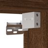 vidaXL Table de chevet murale ch&ecirc;ne marron 40x31x39,5 cm