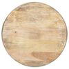 vidaXL Table basse Blanc 68x68x36 cm Bois de manguier solide