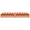 vidaXL Cadre de lit sans matelas cire marron 135x190cm bois pin massif