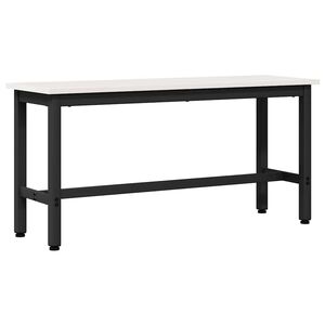 vidaXL Banc de salle &agrave; manger Blanc 100 x 32,5 x 49 cm