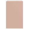 vidaXL Table de chevet rose 34,5x39x62 cm acier