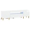 vidaXL Meuble TV LED DELFT 153 x 35 x 43 cm Blanc brillant
