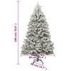 vidaXL Sapin de No&euml;l artificiel articul&eacute; 300 LED et boules 180 cm