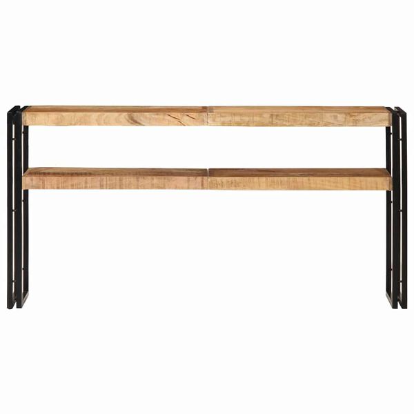 vidaXL Table console 150x30x75 cm Bois de manguier brut